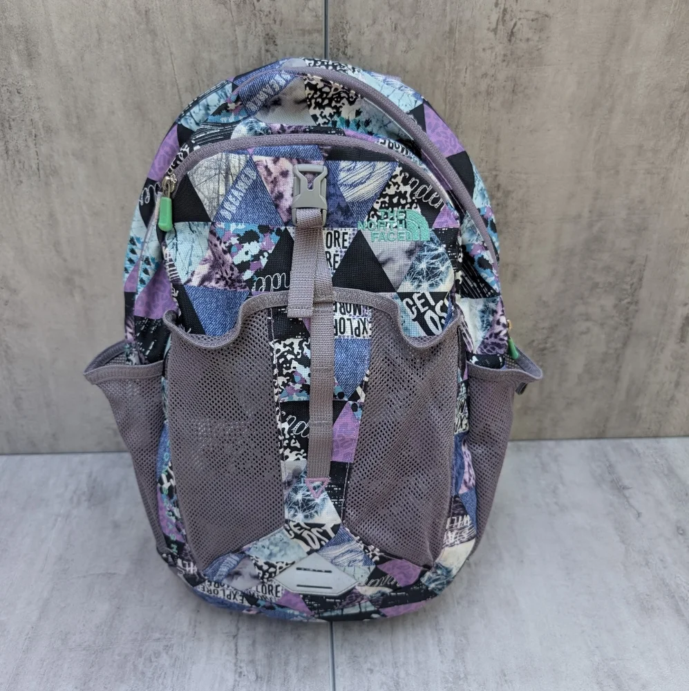 The North Face Youth Recon Squash Pack Bellflower Purple Triangle Backpack